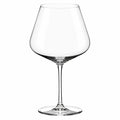 Verre à vin 650 ml en verre transparent à pied pour vins et spiritueux