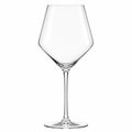 Verre à vin sur pied 550 ml en verre transparent - calice tulipe